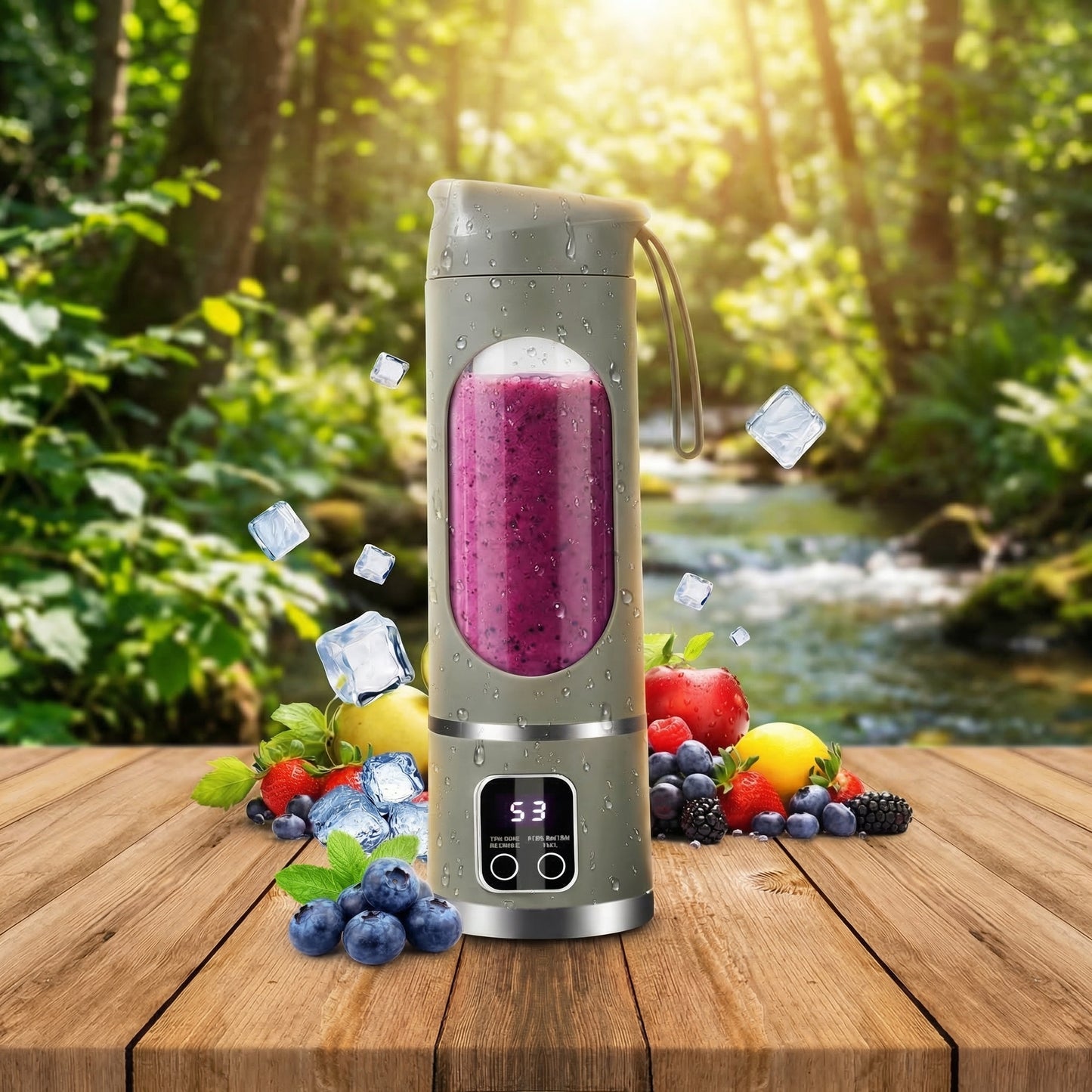 Mini blender portabil 450 ml – USB