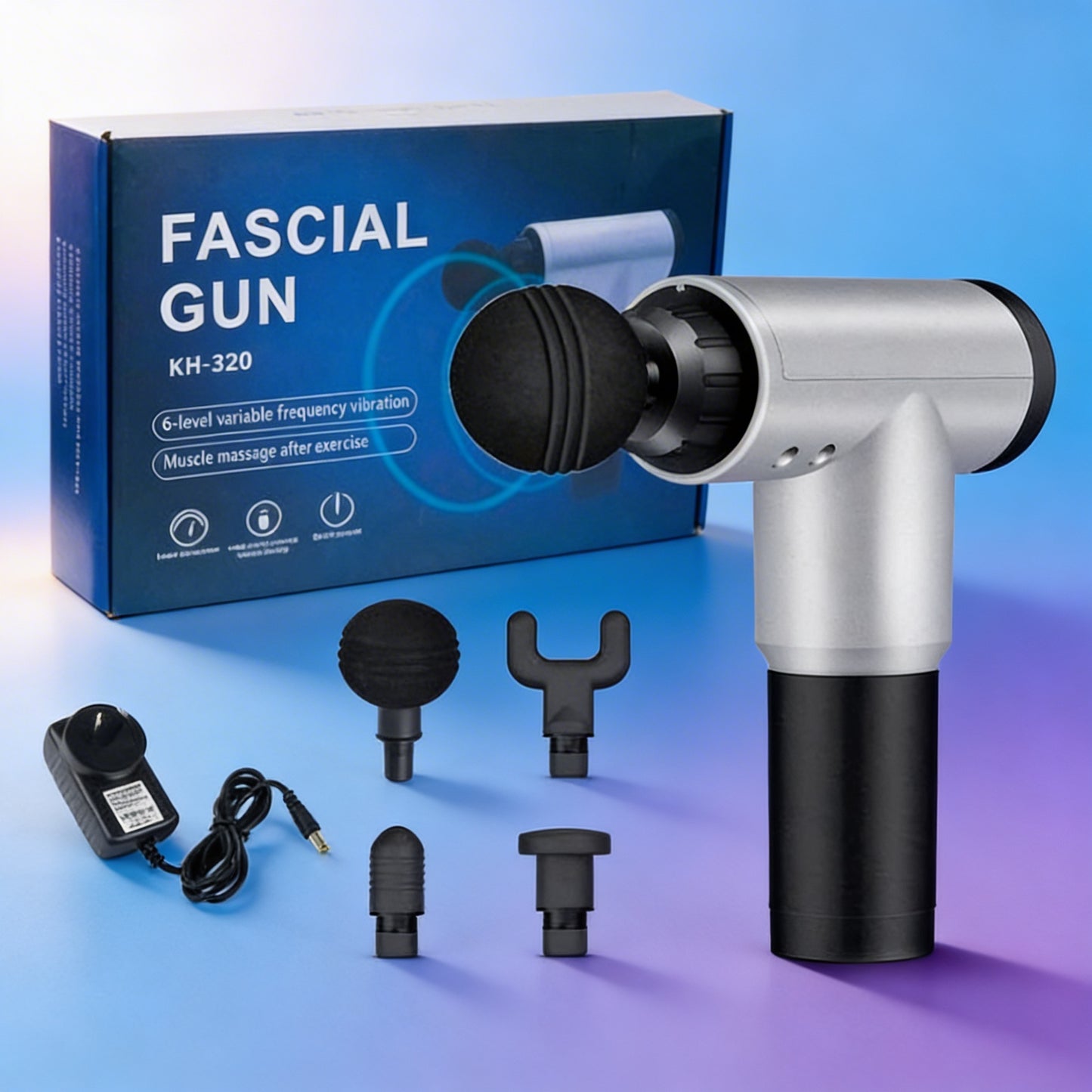 💪 Aparat de Masaj Profesional Fascial Gun KH-320 – Vibromasaj pentru Relaxare Profundă