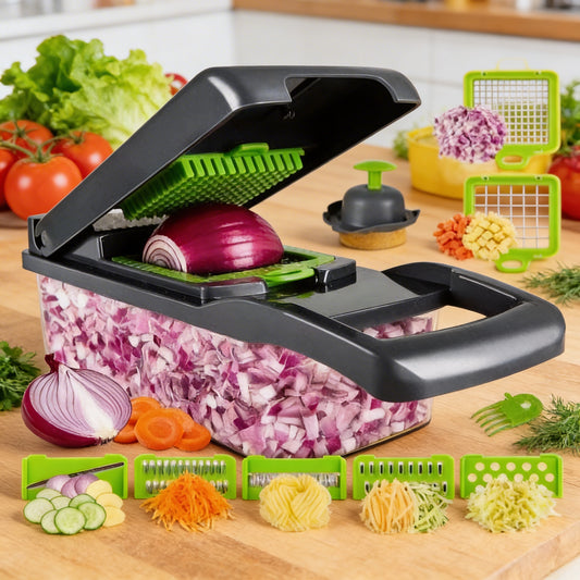 🥗 Set Tocător Legume 16 în 1 – Gătești Rapid, Fără Efort