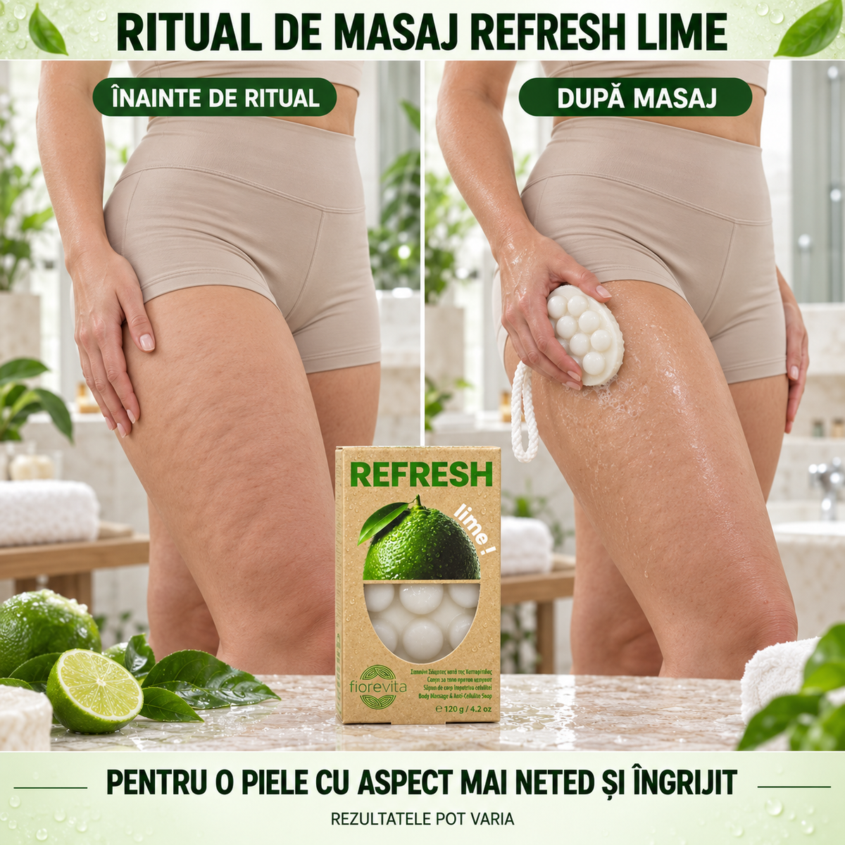 Săpun pentru celulită Refresh Lime – 1+1 GRATIS