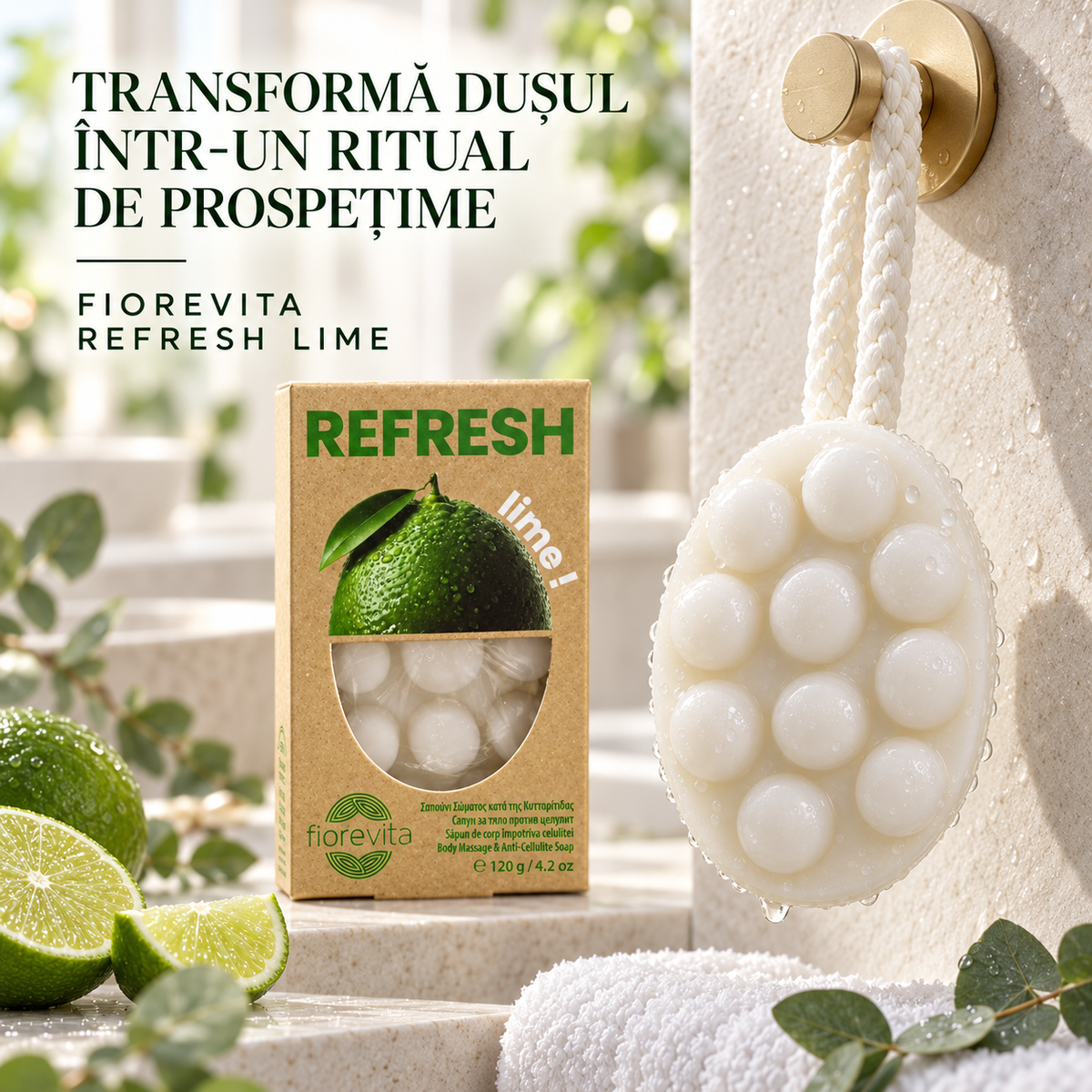 Săpun pentru celulită Refresh Lime – 1+1 GRATIS