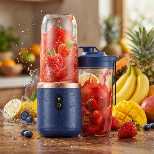 Blender portabil 400 ml – 6 lame, USB, 40 W