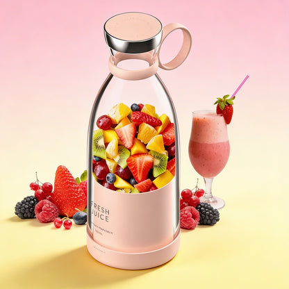 Blender Portabil Multifuncțional Alb, Albastru, Mov si Roz