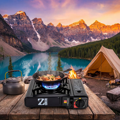 🍳 Aragaz Camping Portabil AD-2 ZTS5519 – Gătești Oriunde, Fără Complicații