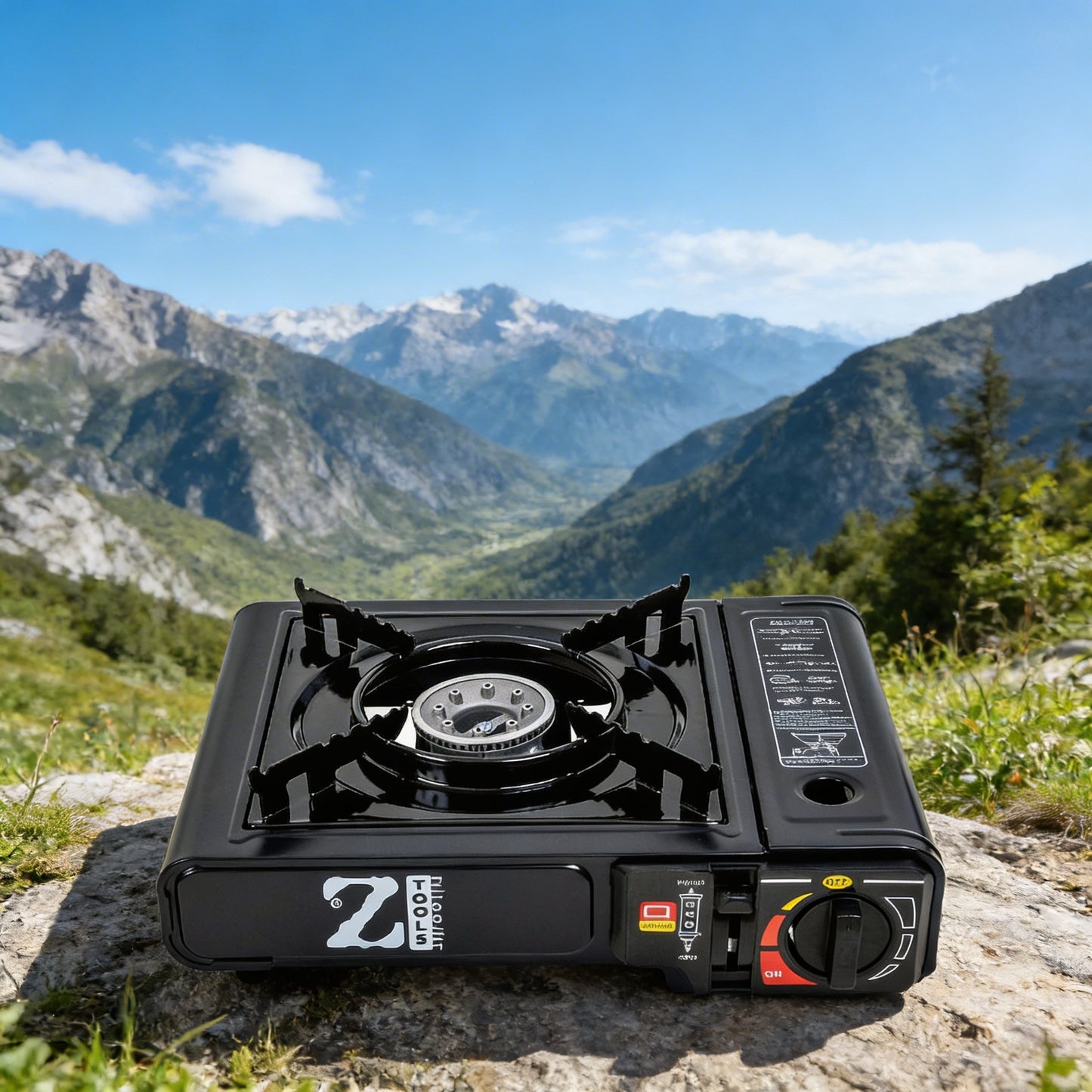 🍳 Aragaz Camping Portabil AD-2 ZTS5519 – Gătești Oriunde, Fără Complicații