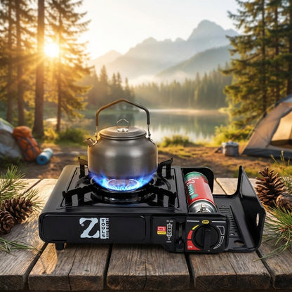 🍳 Aragaz Camping Portabil AD-2 ZTS5519 – Gătești Oriunde, Fără Complicații
