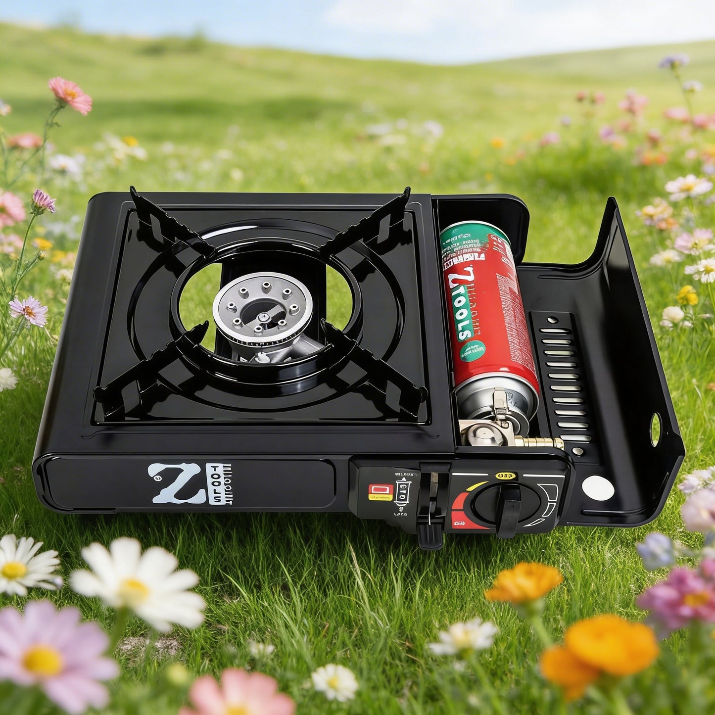 🍳 Aragaz Camping Portabil AD-2 ZTS5519 – Gătești Oriunde, Fără Complicații