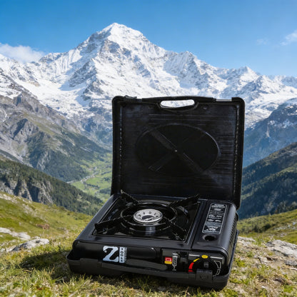 🍳 Aragaz Camping Portabil AD-2 ZTS5519 – Gătești Oriunde, Fără Complicații