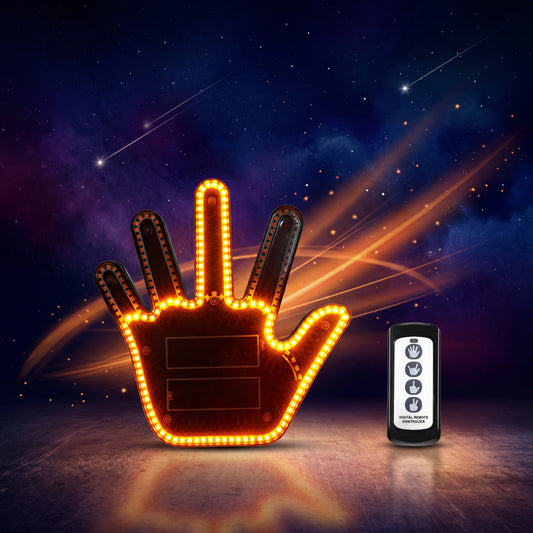 🚗 Semn LED Auto cu Telecomandă – 4 Moduri Lumină | Stil + Vizibilitate Instant