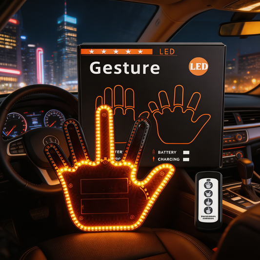 🚗 Semn LED Auto cu Telecomandă – 4 Moduri Lumină | Stil + Vizibilitate Instant