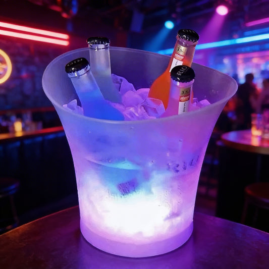 🍾 Frapieră Gheață 7L cu LED & Boxă Wireless – Petrecerea începe cu tine
