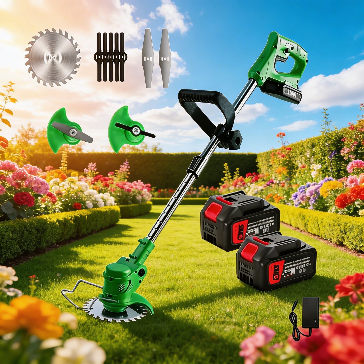 🌿 Motocoasă Electrică Fără Fir 48V – Putere Maximă, Libertate Totală