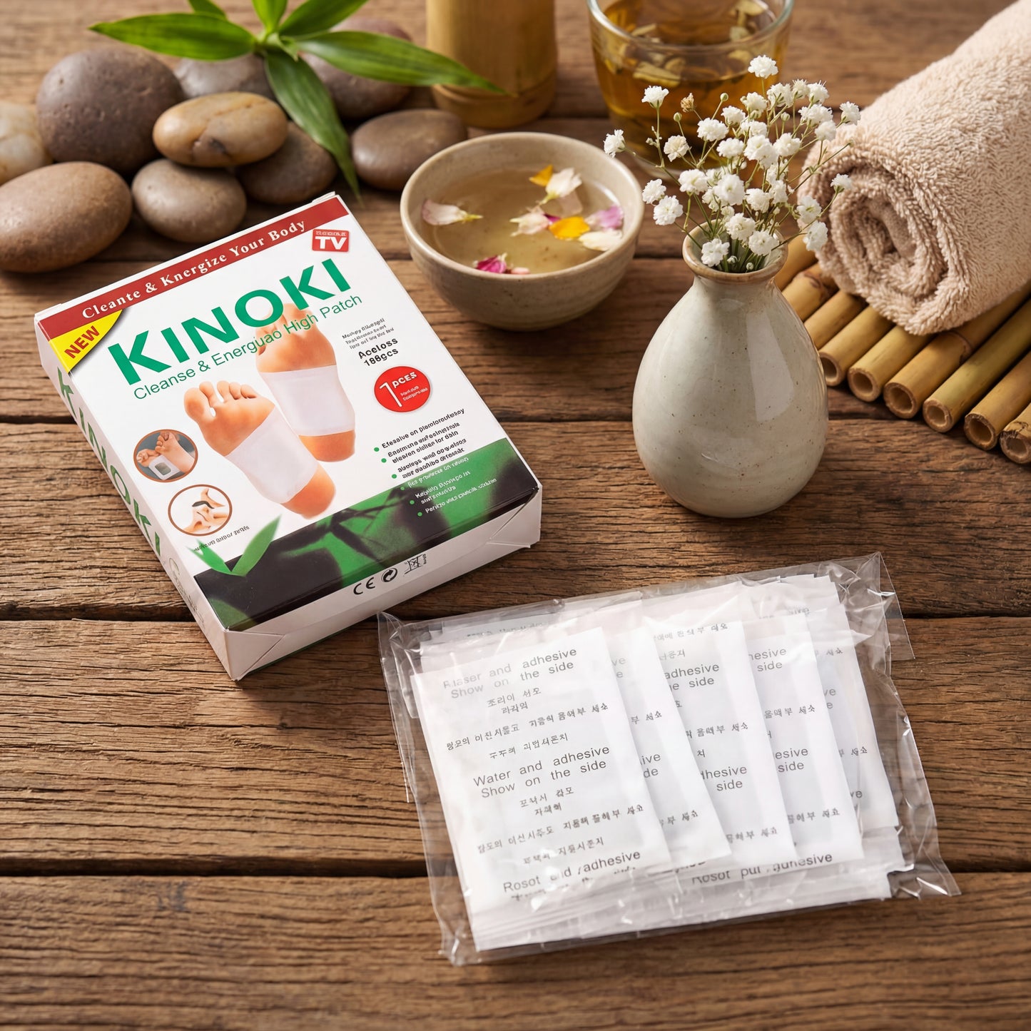 🦶 Plasturi Detox Kinoki – Relaxare & Îngrijire pentru Picioare