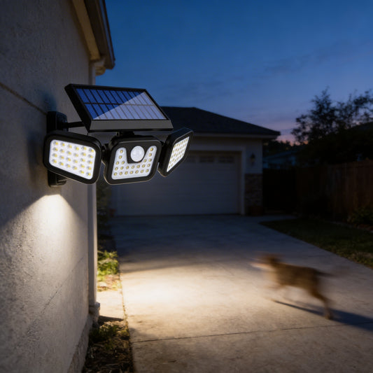 🌞 Lampă Solară LED cu Senzor de Mișcare – Lumină Inteligentă, Fără Costuri