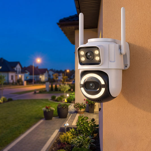 📡 Cameră de Supraveghere WiFi PTZ – Rotire 360° & Control Total