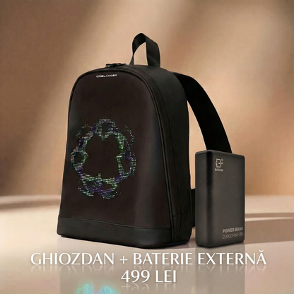 🎒 Ghiozdan Smart cu Ecran LED – Stil care prinde viață!