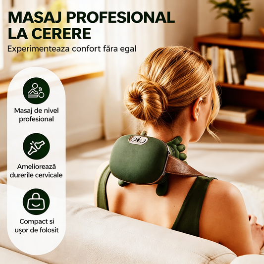 Aparat de masaj pentru gât și umeri – relaxare profundă oriunde te afli
